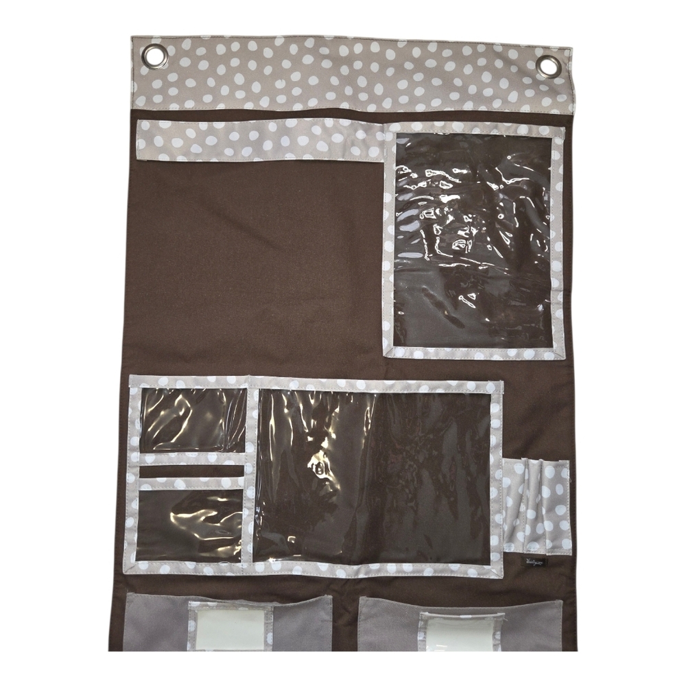 Thirty-one Brown Polka Dot Hanging Organizer - Picture 3 of 5